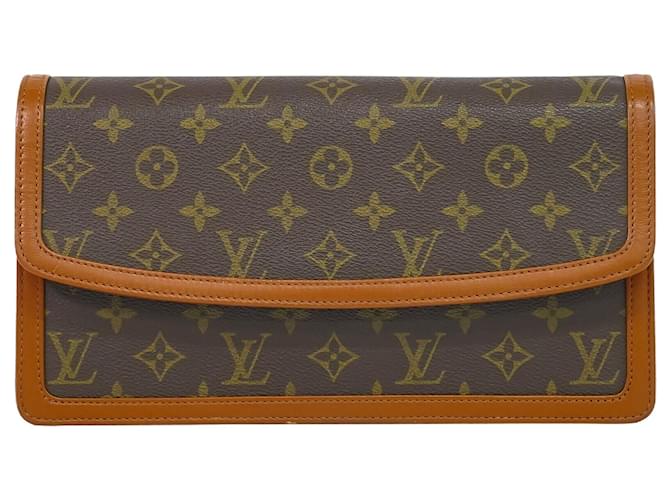 Louis Vuitton Pochette Dame Brown Cloth  ref.1241629