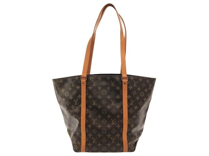 Louis Vuitton Sac Shopping Brown Cloth  ref.1241662