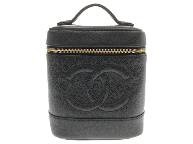 Chanel Vanity Black Leather  ref.1241663