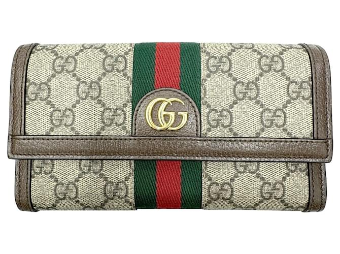 Gucci Continental Brown Cloth  ref.1241672