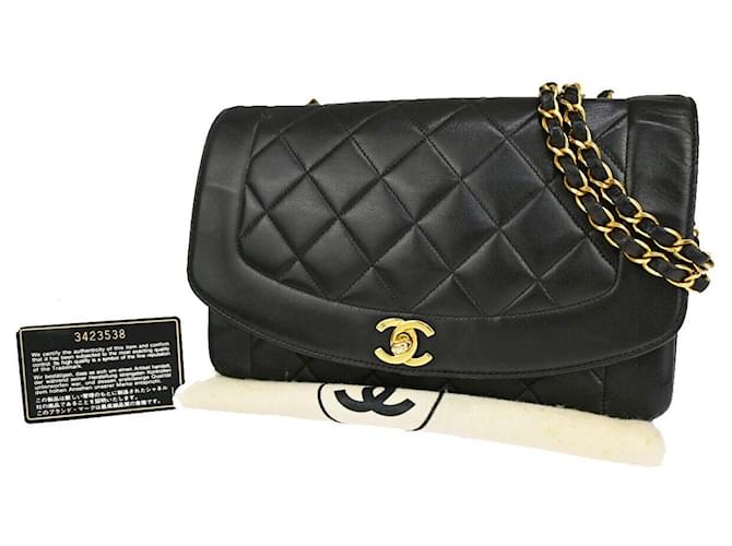 Chanel Diana Black Leather  ref.1241694