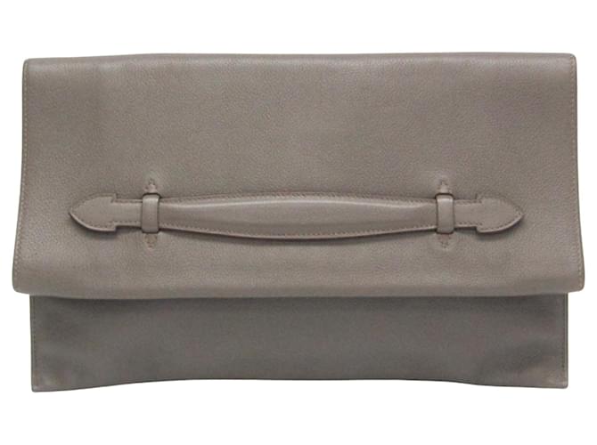 Hermès pliplat Grey Leather  ref.1241744