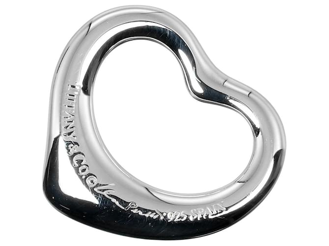 Tiffany & Co Open Heart Silvery Silver  ref.1241782