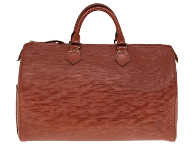 Louis Vuitton Speedy 35 Brown Leather  ref.1241800