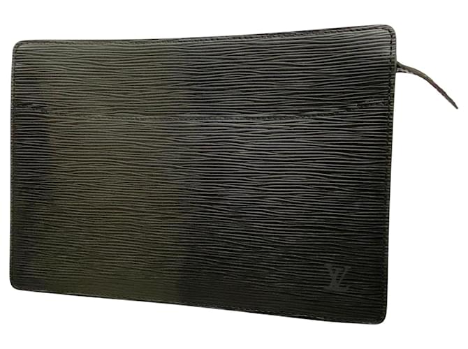 Louis Vuitton Pochette Homme Cuir Noir  ref.1241815