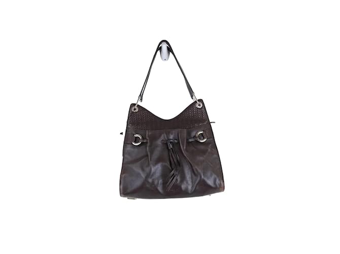 Lancel Leather shoulder bag Brown  ref.1242040