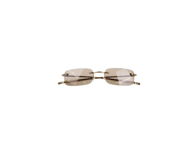 Gucci Braune Sonnenbrille Metall  ref.1242055