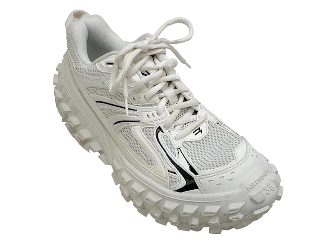 Balenciaga Eggshell Rubber / mesh sneakers White  ref.1242093