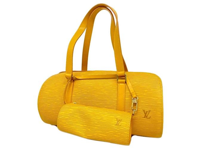 Louis Vuitton Papillon 30 Amarelo Couro  ref.1242117