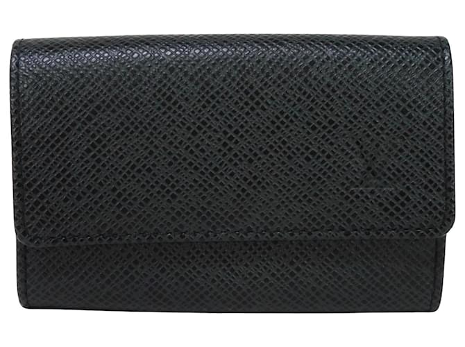 Louis Vuitton 6 Porte-clés Cuir Noir  ref.1242215