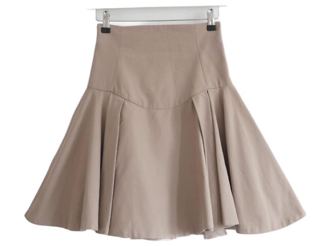 Jupe évasée super ample Alexander McQueen Camel