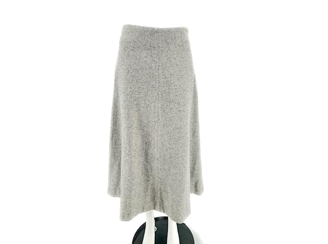 Autre Marque Non Signé / Unsigned skirts T.International S Wool Grey  ref.1242444
