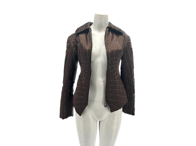 Autre Marque CULT FORM  Jackets T.International S Polyester Brown  ref.1242482