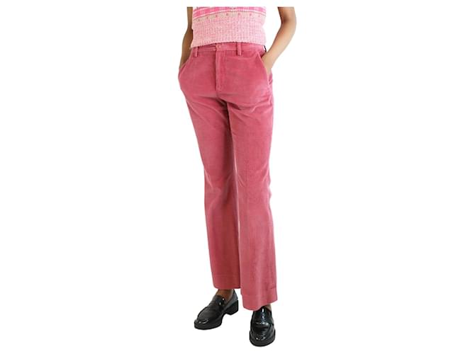 Etro Pink corduroy flare trousers - size UK 8 Cotton  ref.1242511