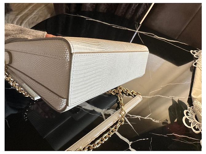 Bolsa de mão Dolce & Gabbana em couro bege
