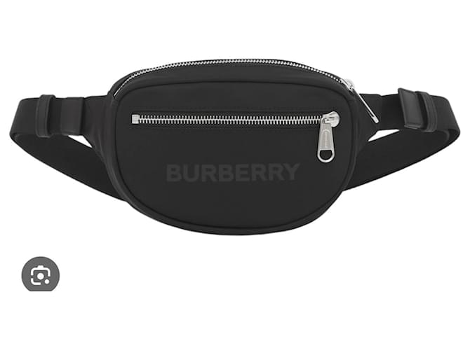 Burberry Cannon fanny pack. Negro Poliéster  ref.1242516