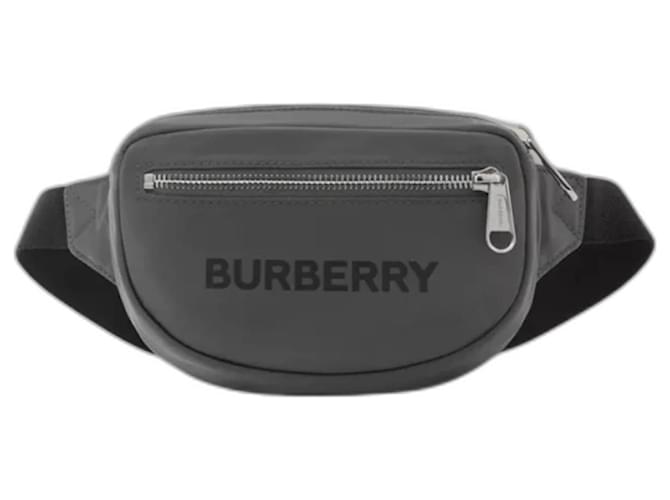 Burberry Cannon belt. Gris Poliéster  ref.1242517