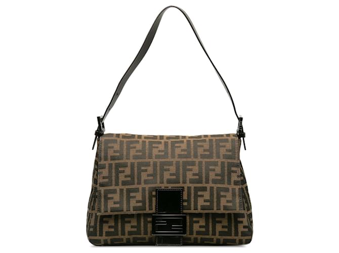 Fendi Brown Zucca Mamma Forever Cloth Cloth  ref.1242528