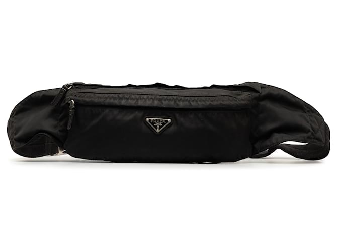 Prada Black Tessuto Belt Bag Nylon Cloth  ref.1242539