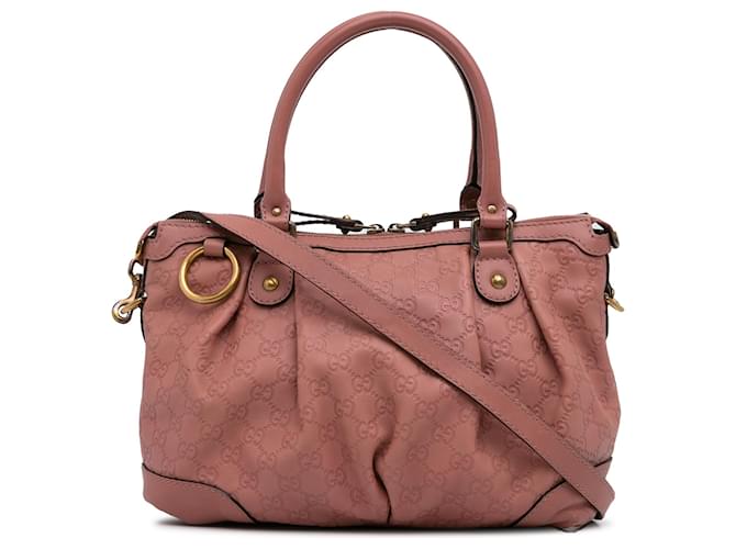 Gucci Pink Guccissima Sukey Leather Pony-style calfskin  ref.1242567