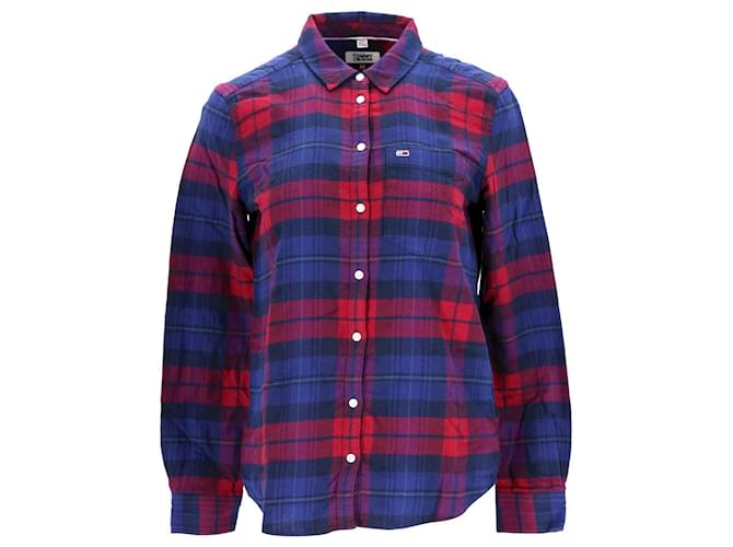 Tommy Hilfiger Womens Regular Fit Cotton Flannel Check Shirt Multiple colors  ref.1242617