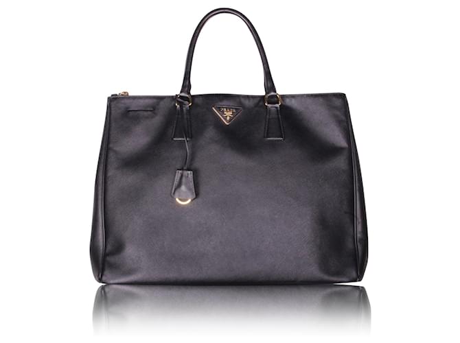 Prada Black Saffiano Lux Tote Bag Leather  ref.1242621