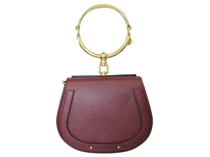 Chloé Nile Bracelet Bag  Red Dark red Leather  ref.1242651