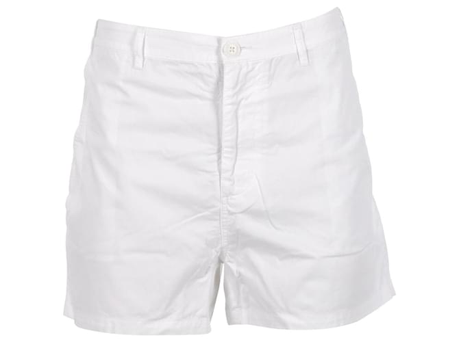 Tommy Hilfiger Womens Essential Fitted Cotton Shorts White  ref.1242683