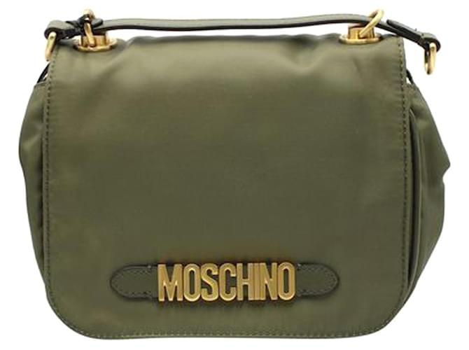 Moschino Dark Green Nylon Shoulder Bag Polyester  ref.1242695