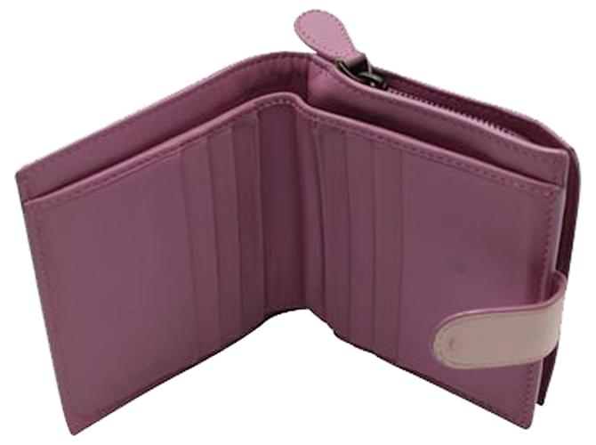 Bottega Veneta Brieftasche aus hellrosa Intrecciato-Leder mit Reißverschluss Pink  ref.1242723
