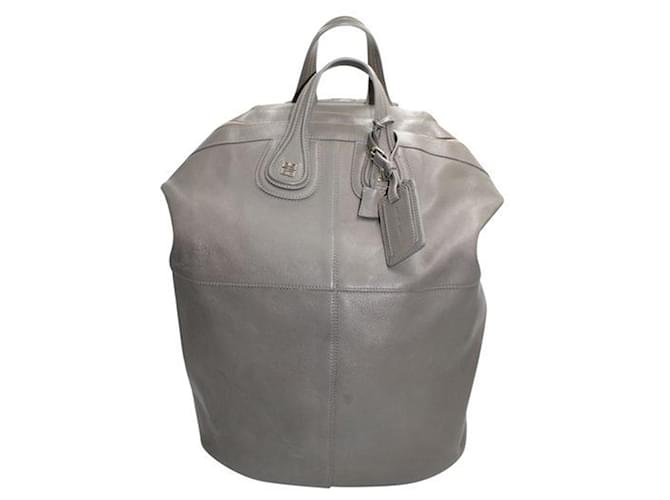 Givenchy Grey Nightingale rolling travel luggage Leather  ref.1242753