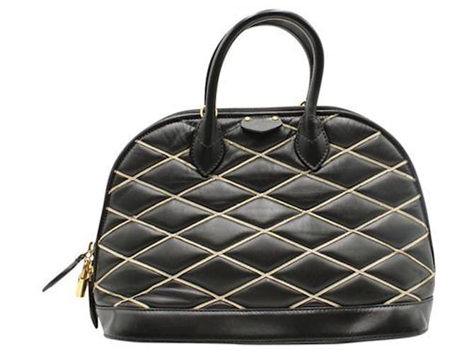 Louis Vuitton Malletage Alma PM Bag Black Leather  ref.1242756