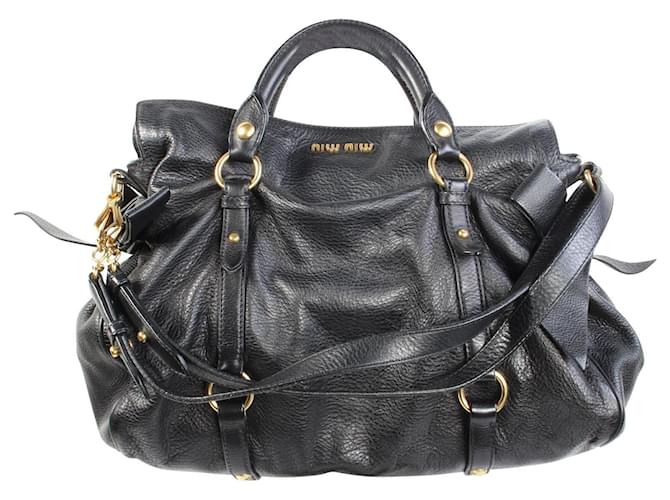 Miu Miu black leather shoulder bag  ref.1242763