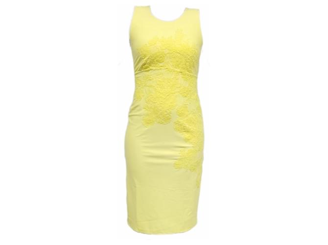 Ermanno Scervino dress elegant and chic. Yellow Polyester  ref.1242774