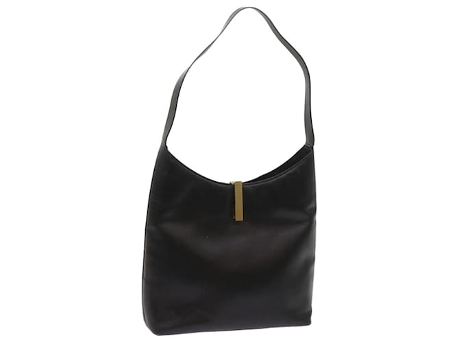 GUCCI Shoulder Bag Leather Black Auth bs11706  ref.1242867