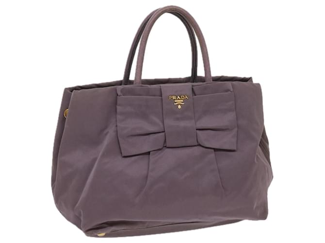PRADA Tote Bag Nylon Purple Auth ac2733  ref.1242901