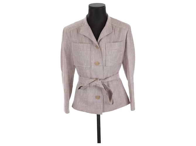 Hermès Silk waistcoat Grey  ref.1242929