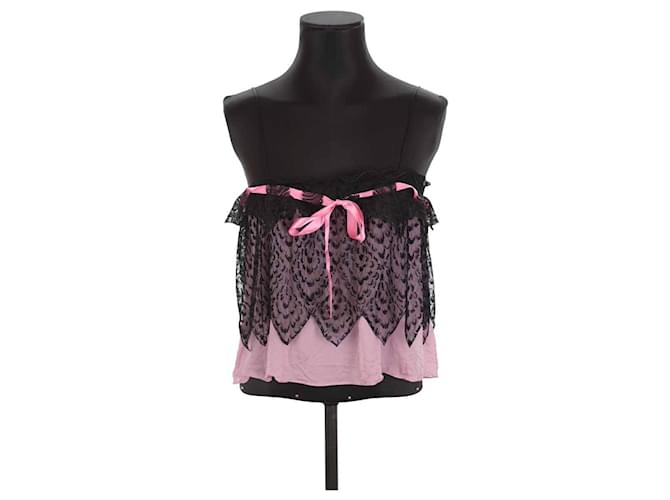 Saint Laurent Silk camisole Pink  ref.1242934