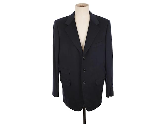 Hermès blazer de cashmere Azul Casimira  ref.1242967