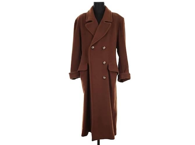 Saint Laurent Wool coat Brown  ref.1242979