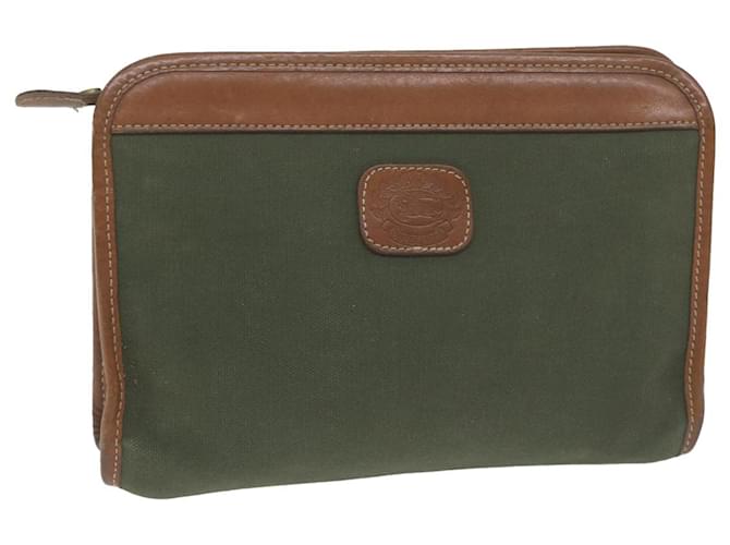 Autre Marque Burberrys Bolso Clutch Lona Caqui Auth bs11841 Lienzo  ref.1242987