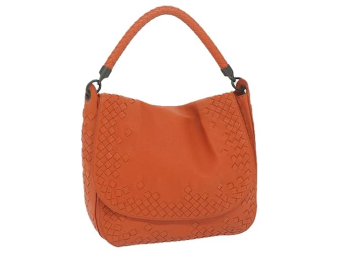 Autre Marque BOTTEGAVENETA INTRECCIATO Shoulder Bag Leather Orange Auth yk10407  ref.1242989