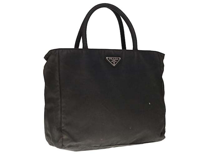 PRADA Hand Bag Nylon Black Auth 65834  ref.1243006