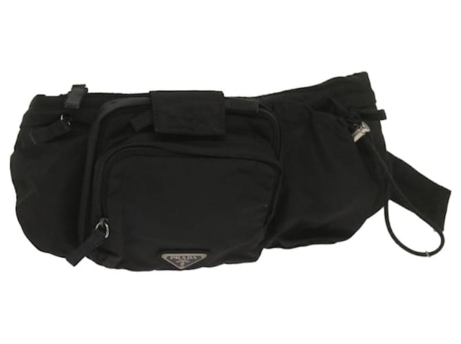 PRADA Body Bag Nylon Nero Auth am5638  ref.1243020