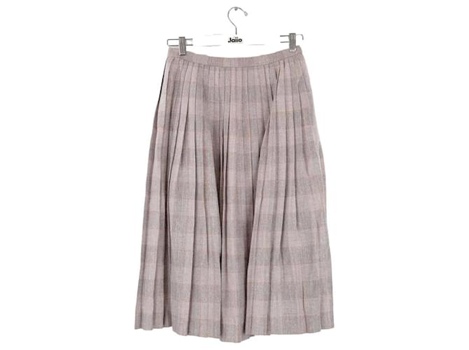 Hermès silk skirt Grey  ref.1243038