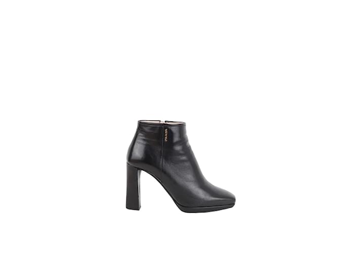 Prada Leather boots Black  ref.1243044