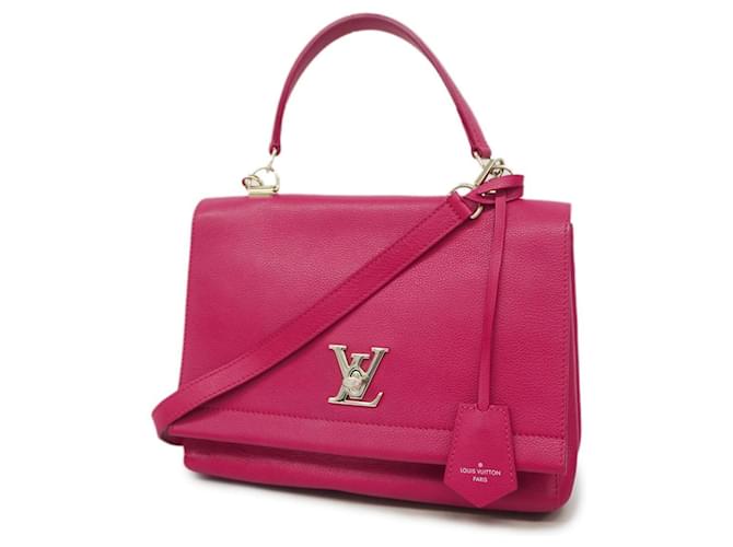 Louis Vuitton Lockme Rosa Couro  ref.1243104