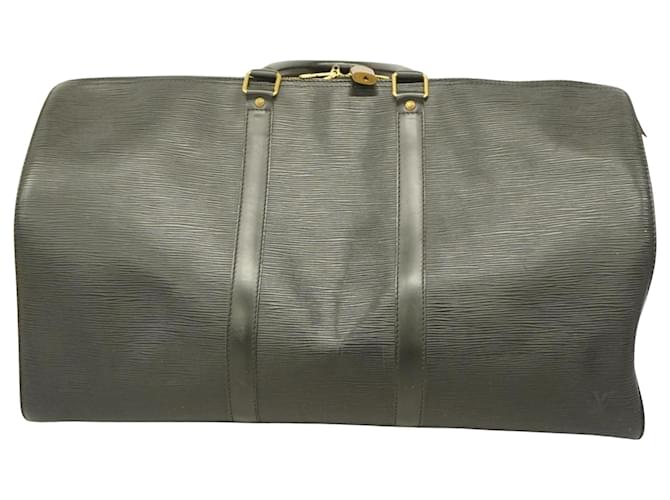 Louis Vuitton Keepall 50 Cuir Noir  ref.1243117
