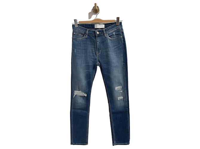 IRO Jeans T.US 24 Baumwolle Blau  ref.1243158