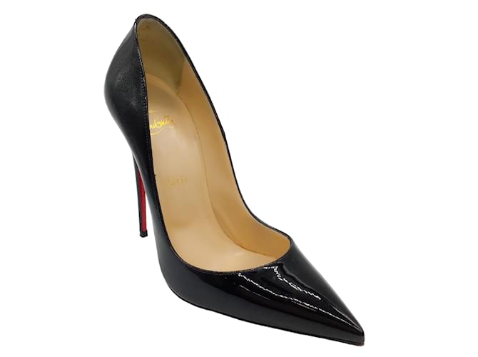 Christian Louboutin Black Patent Pointed Toe Pumps Patent leather  ref.1243206